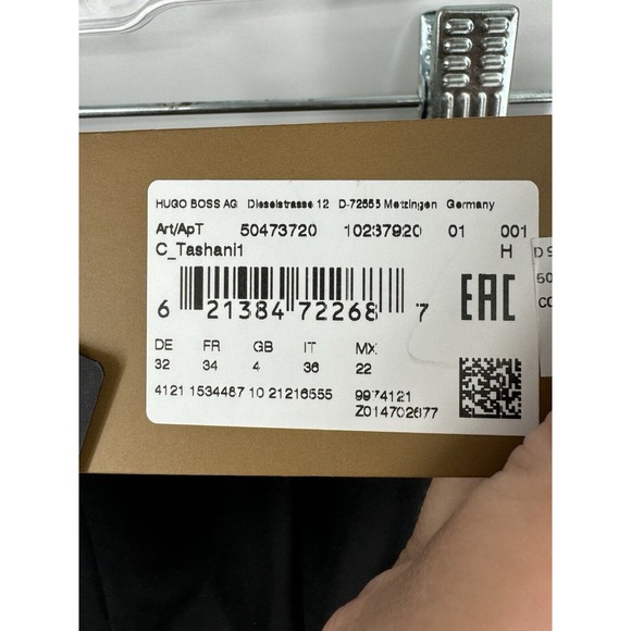 NAOMI X BOSS LEGGINGS IN STRETCH‎ JERSEY WITH ZIP HEMS black size 0 - Picture 6 of 12